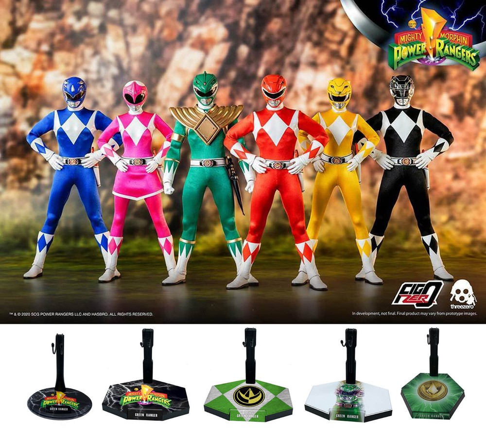 THREEZERO Mighty Morphin Power Rangers 1/6 Scale Action Figure Stands
