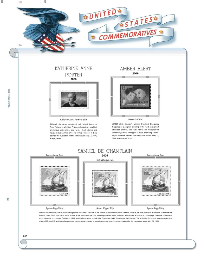 2006 U.S. Commemorative Singles COMPLETE Supplement (White Ace Alternative)