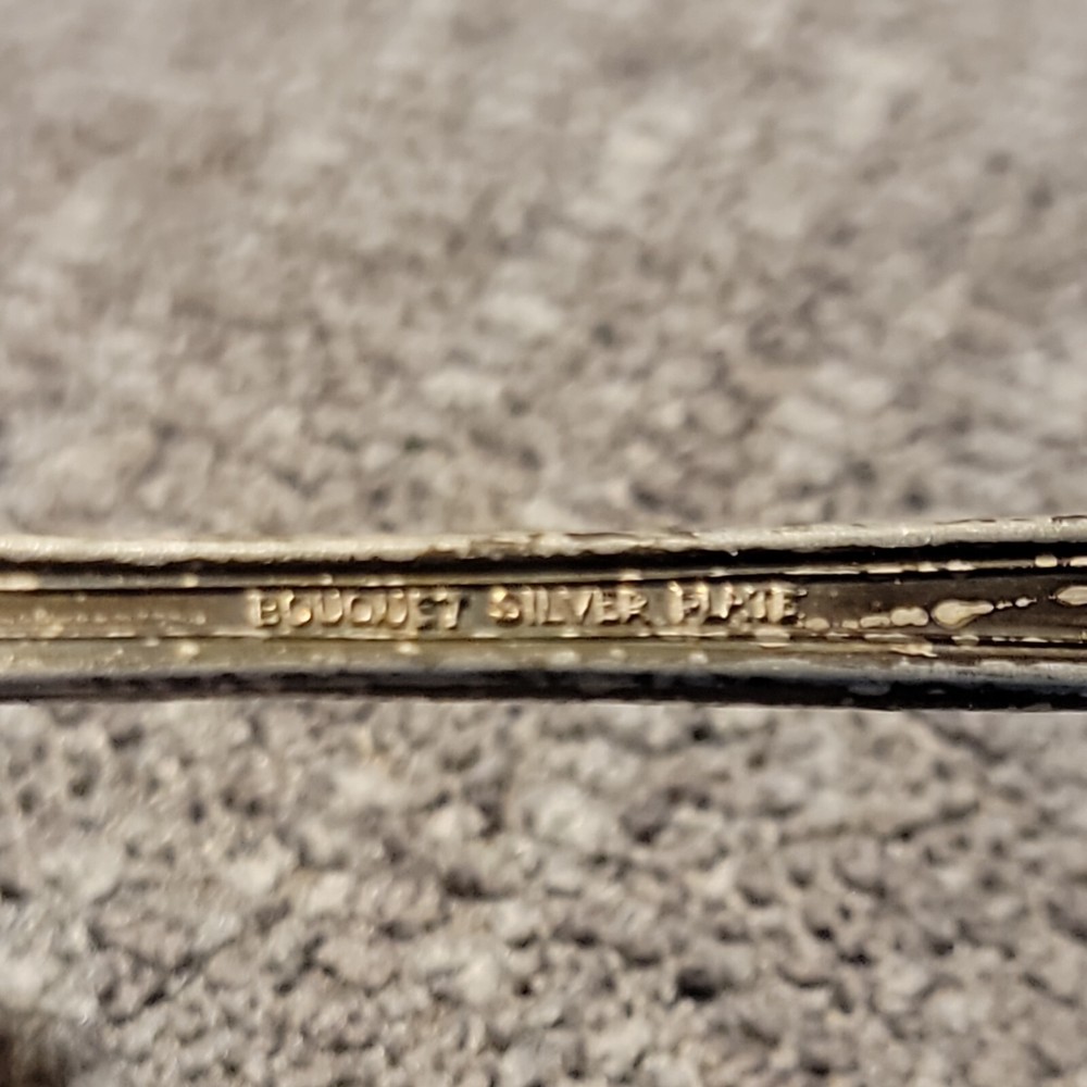 Vintage Bouquet Silverplate Flatware Ladle Tarnished