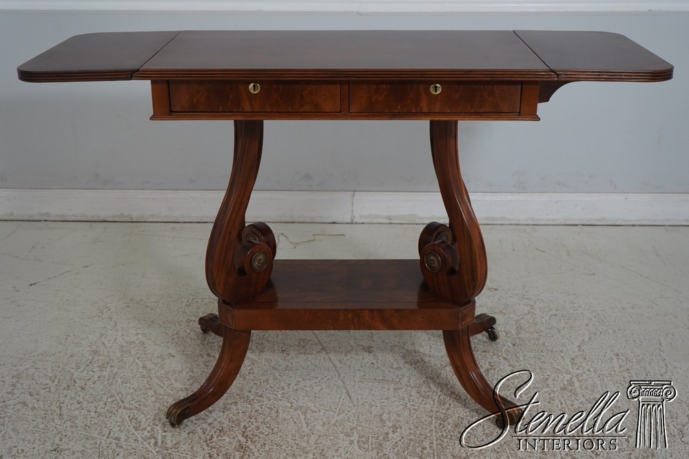 L65526: THEODORE ALEXANDER Attributed Drop Side Regency Mahogany Server