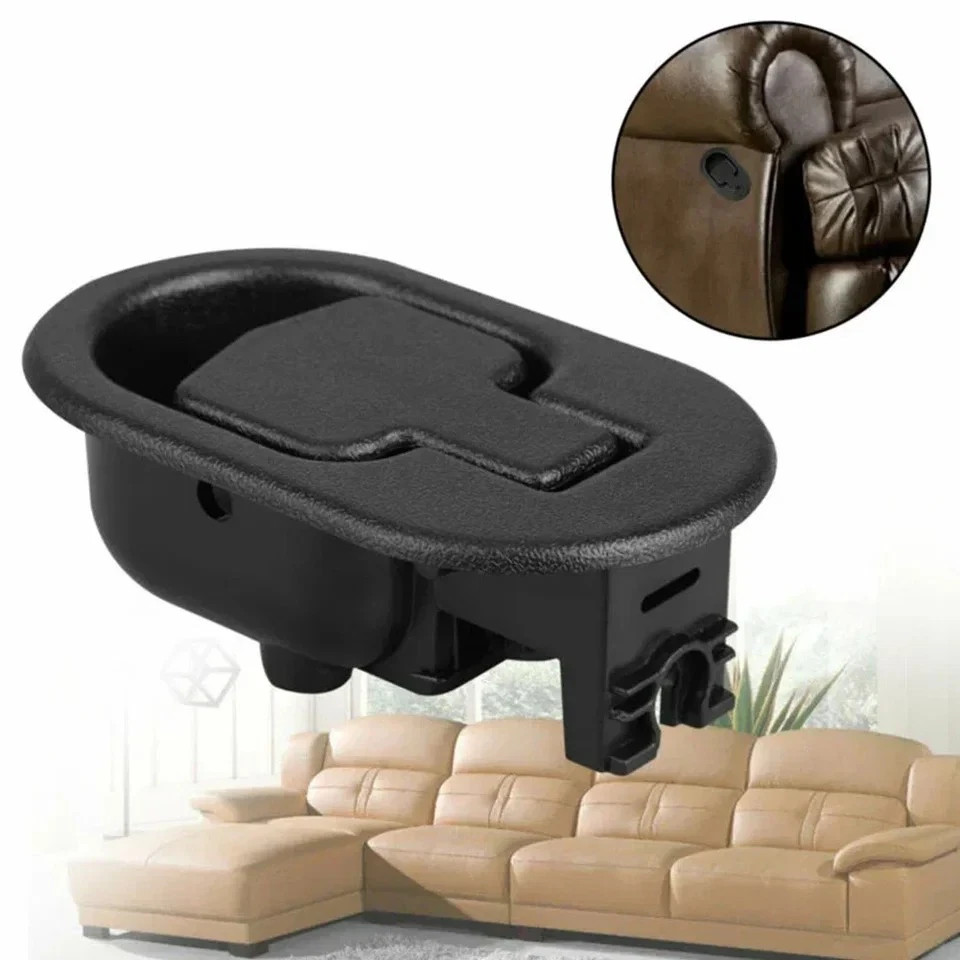 2 Pack BlackRecliner Handle Replacement Release Lever for Sofa Couch Chair