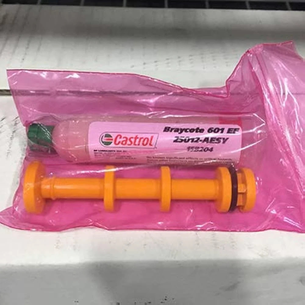 Castrol Braycote 601 EF Lubricant Grease – 2 oz Syringe – New / DOM: 6/6/2025