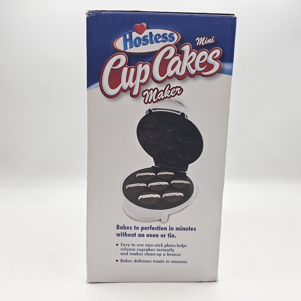 Hostess Mini Cupcakes Maker Baking Machine for Dessert Non Stick OPEN BOX