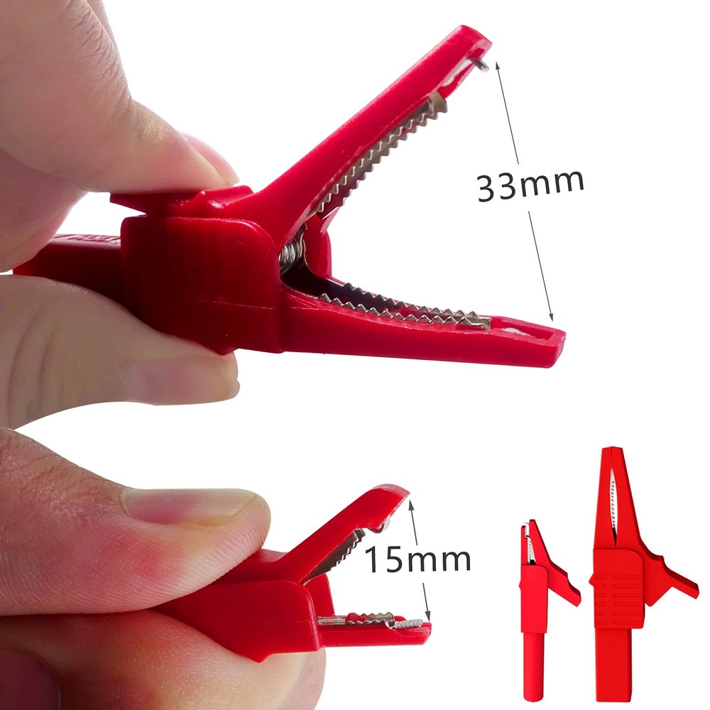 33PCS Multimeter Test Leads Kit with Replaceable Precision Probes Set, Wire-P...