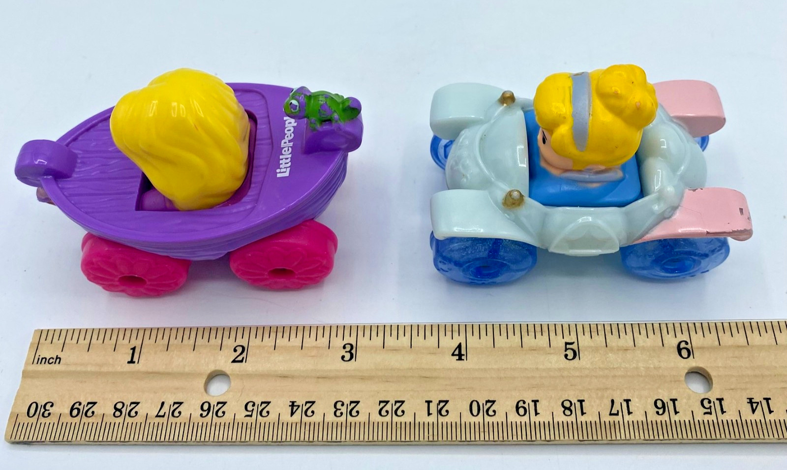 Fisher-Price Little People Princess Wheelies Lot of 4 Disney Cars 2013