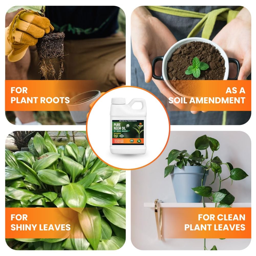 Yield Titan 100% Pure Cold Pressed Neem Oil – For Plants & Vegetables