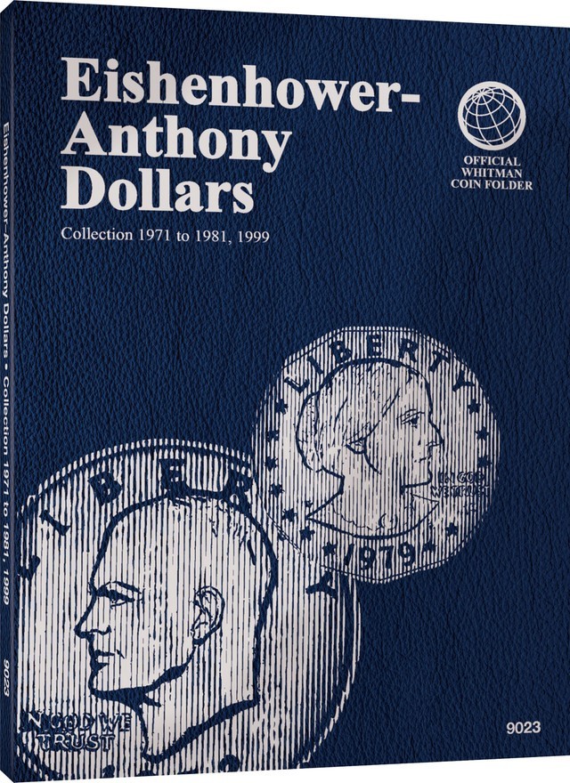 Whitman Coin Folder Album For Eisenhower Anthony Dollar 1971-1981 + 1999 # 9023