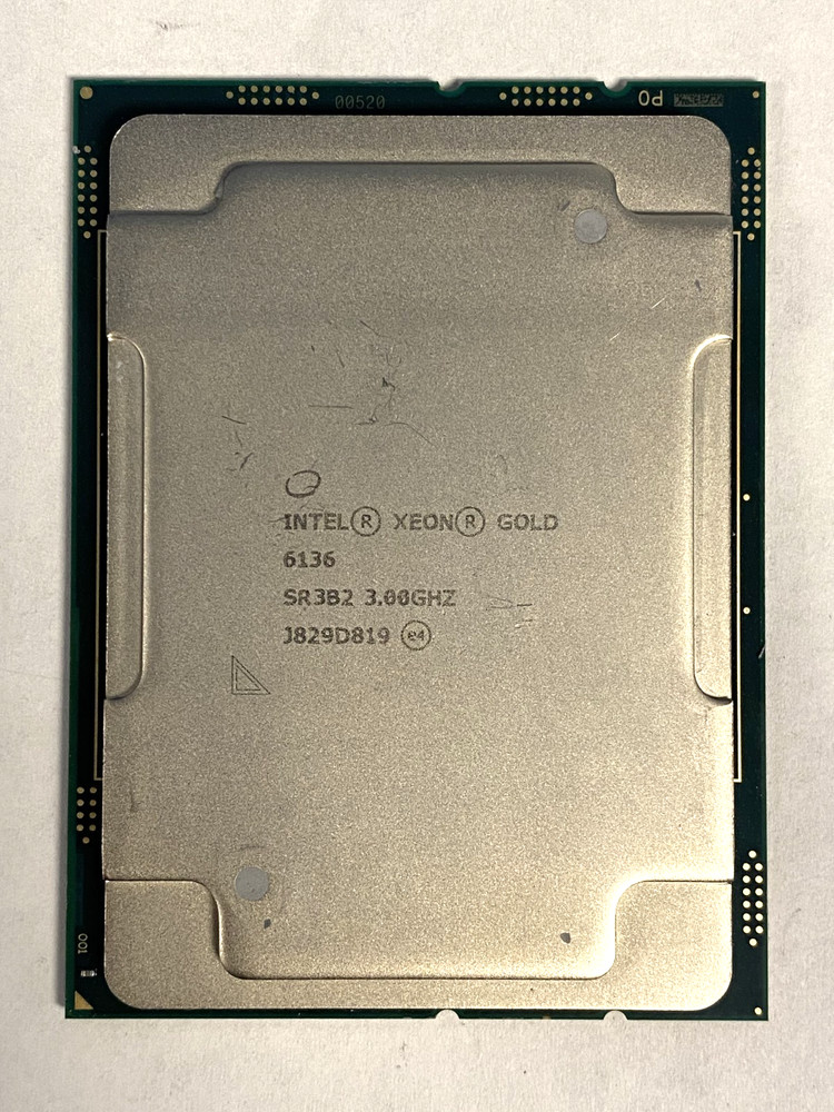 Intel Xeon Gold 6136 SR3B2 3.00GHz 12-Core 24.75 MB CPU Server Processor