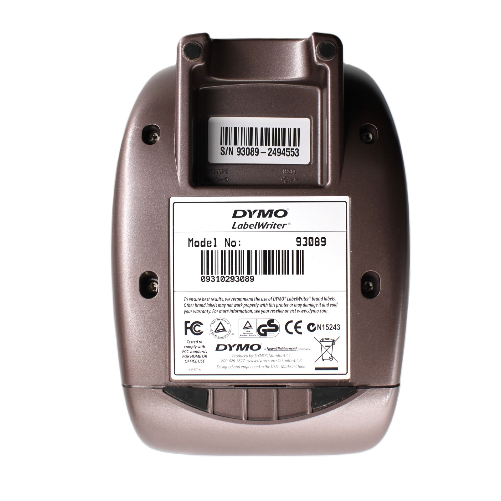 Dymo 400 Thermal Label Printer with AC Adapter and USB Cable 93089 - Tested