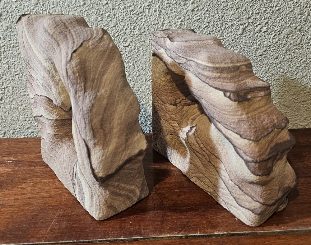 Sandstone Rock Bookends