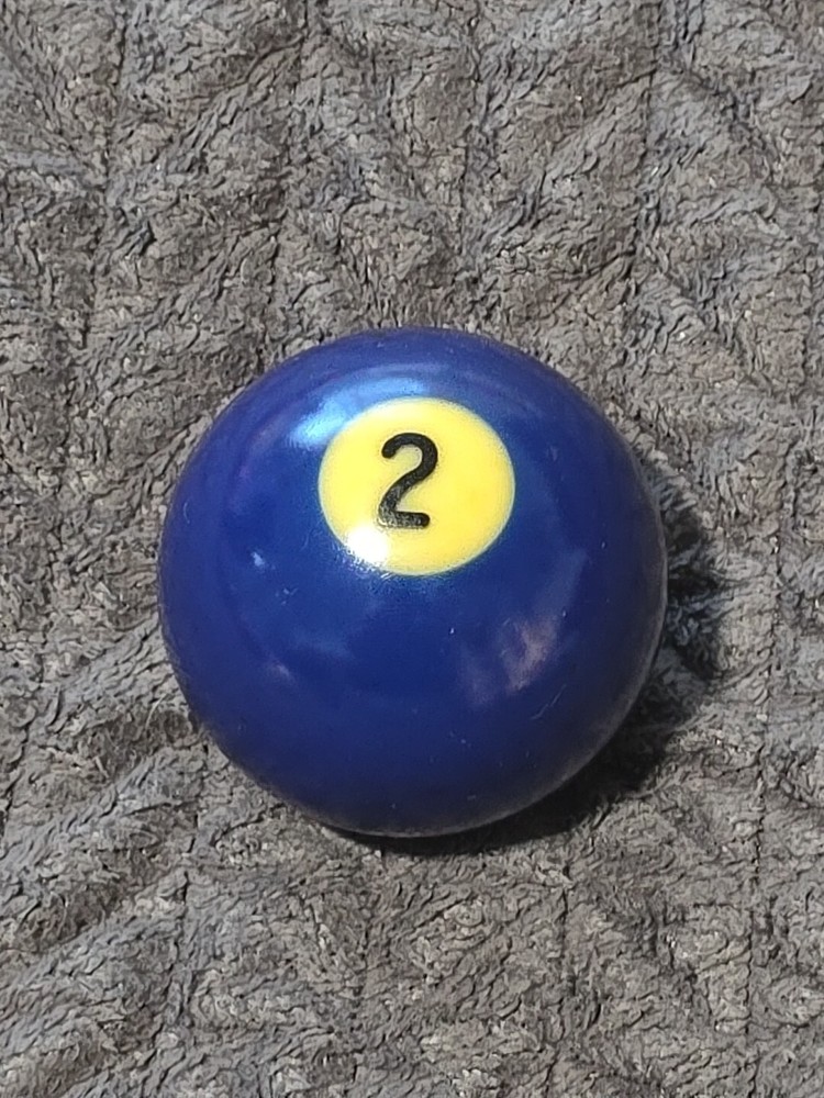 🎱Vintage Replacement Belgian(#2) Pool Ball~Billiards Solid Blue Ball 2"