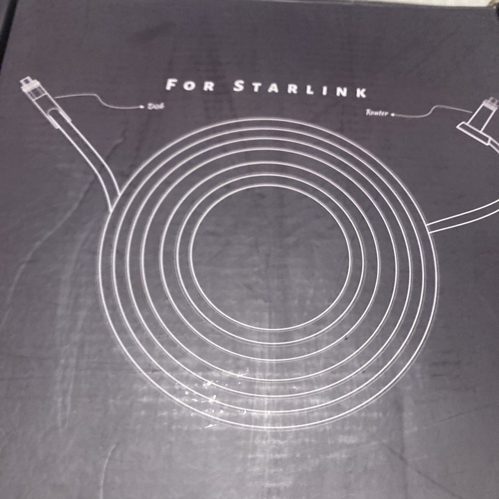 For Starlink Rectangular Satellite V2 Dish Internet 100 Ft Cable Replacement