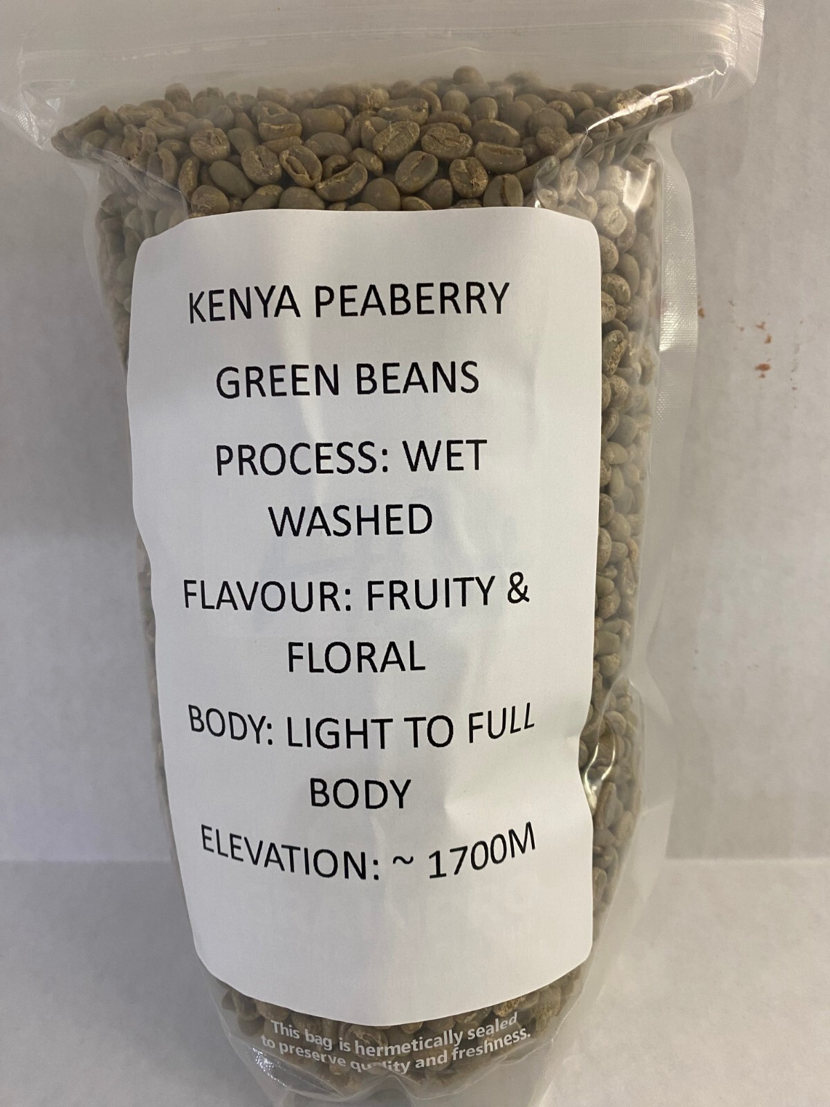 Kenya Peaberry Specialty Grade of Premium Arabica Green Coffee Beans