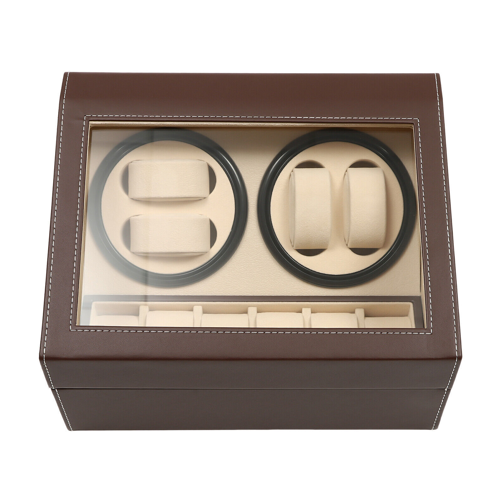 4+6 Automatic Watch Winder Watch Display Box Luxury Storage Case Self-winding/