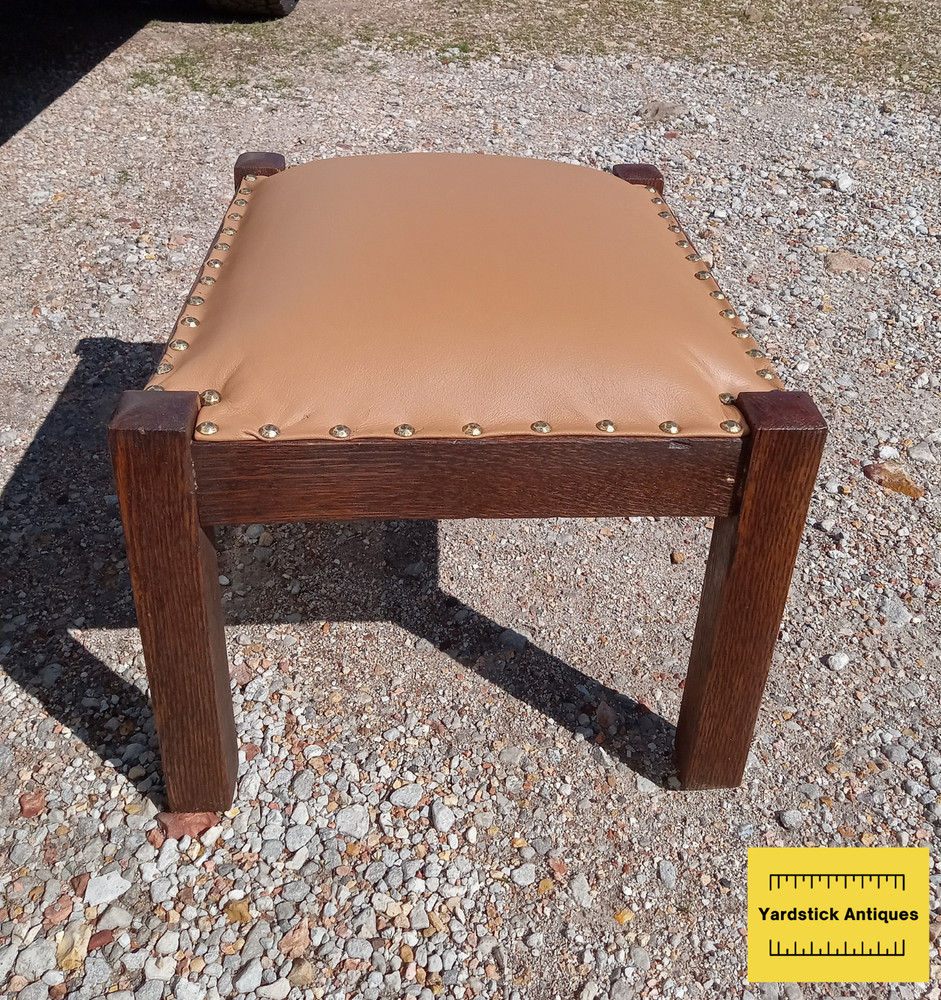 Solid Quarter Sawn Oak Mission Footstool / Stool / Bench (FS81)