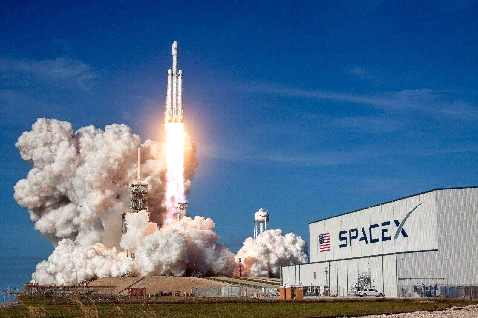 AUTHENTIC SPACEX -FALCON HEAVY 2018-LC-39A-INAUGURAL 5 7/8" FH Launch PATCH