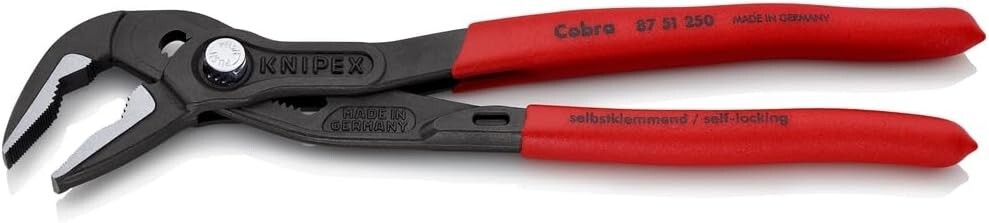 Knipex Tools 87 51 250 Extra Slim Pump Pliers 10" Cobra ES Made in Germany NEW