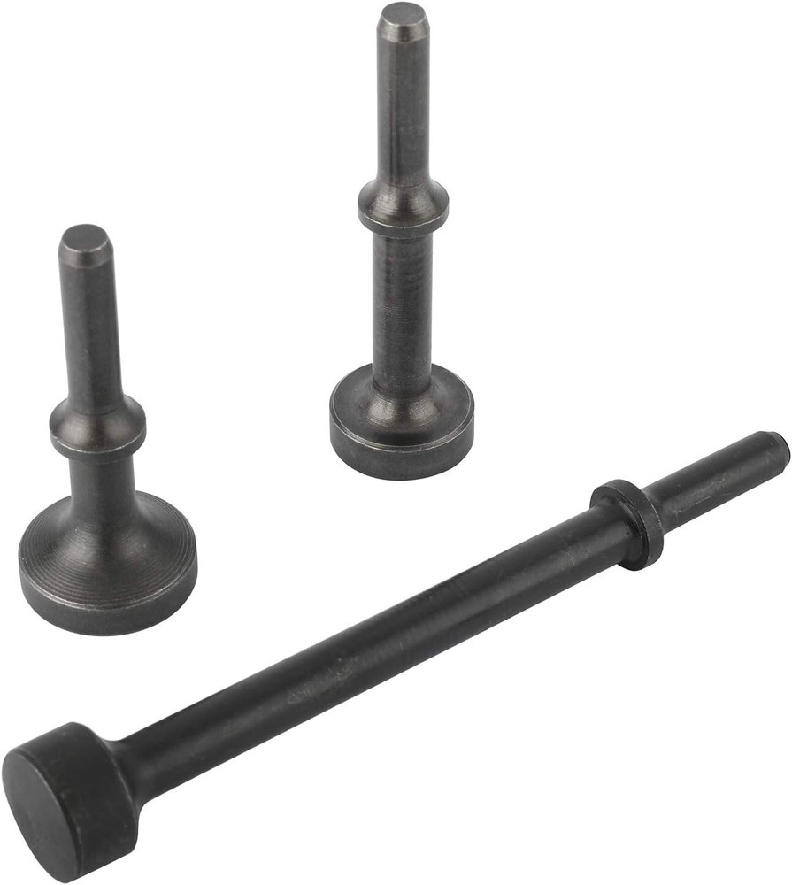 Versatile Pneumatic Chisel Kit with 3 Air Hammer Bits & Spring - 0.401'' Shank