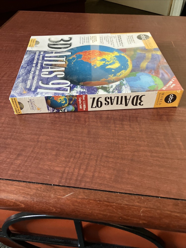 ABC World Reference- 3D Atlas 97 PC Software- Creative Wonders