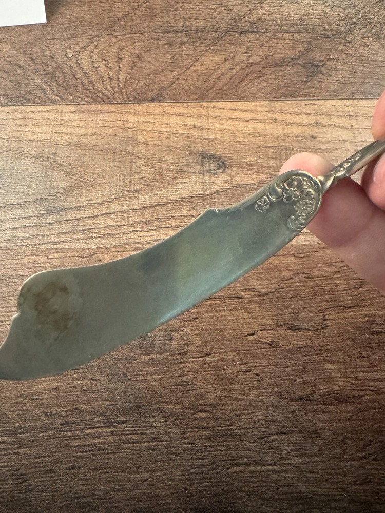 Wm A Rogers Silver Nickel Silverplated Master Butter Knife Unknown Pattern