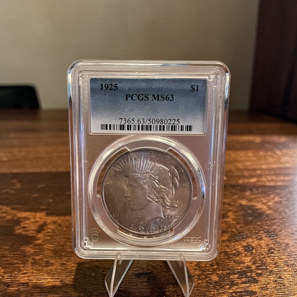 1925 Peace Silver Dollar MS63 PCGS