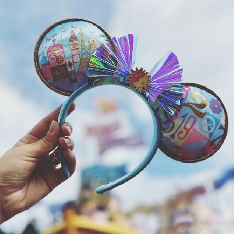 Disney Parks It’s a Small World Minnie Mouse Ears Paris 2025 Headband US POST