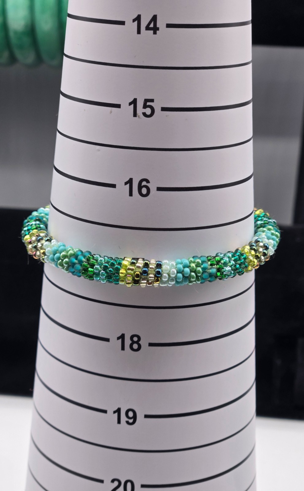 Set of 2 Handmade Nepal Seed-Bead Crochet Boho Bracelets