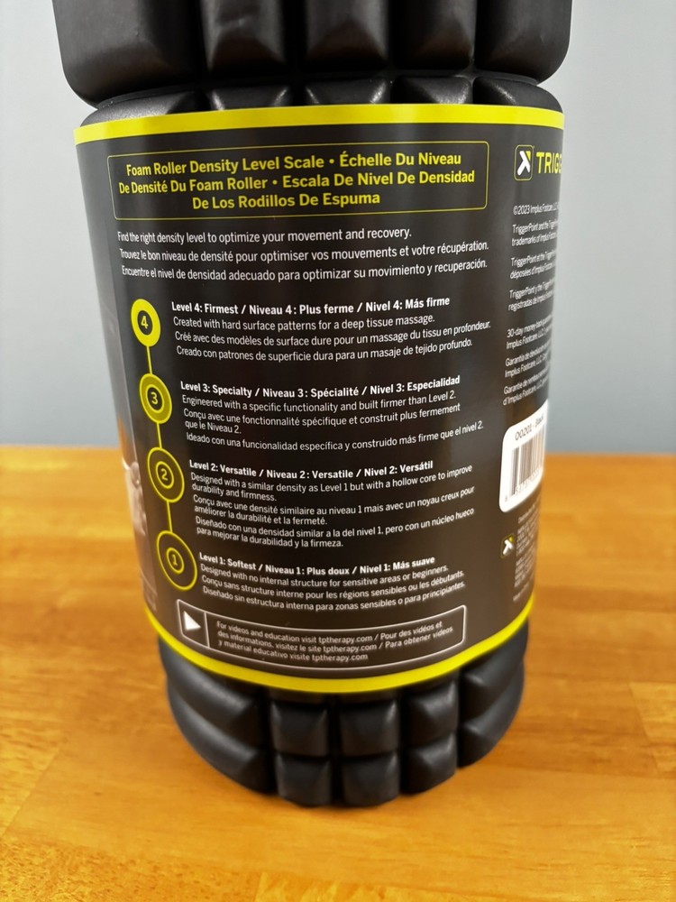 Foam Roller Trigger Point Performance TPT-GRDBW The Grid Black Roller Stretch