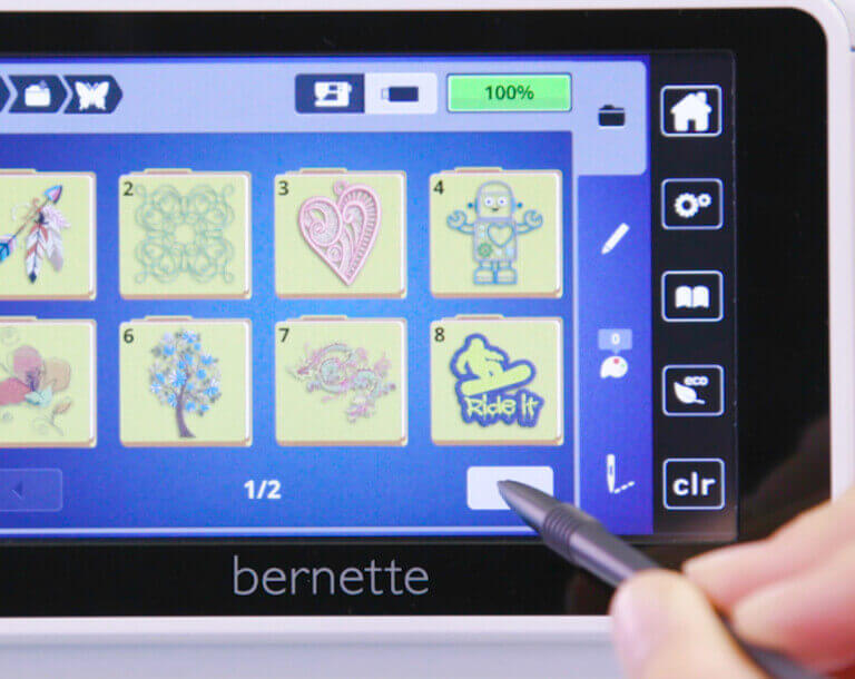 Bernette B70 Deco computerized Embroidery Machine Brand new! w/ support!