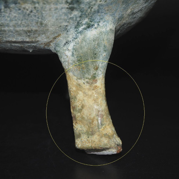 Chinese Han Dynasty Style Green Glazed Tripod Incense Burner Mingqi 17.6cm