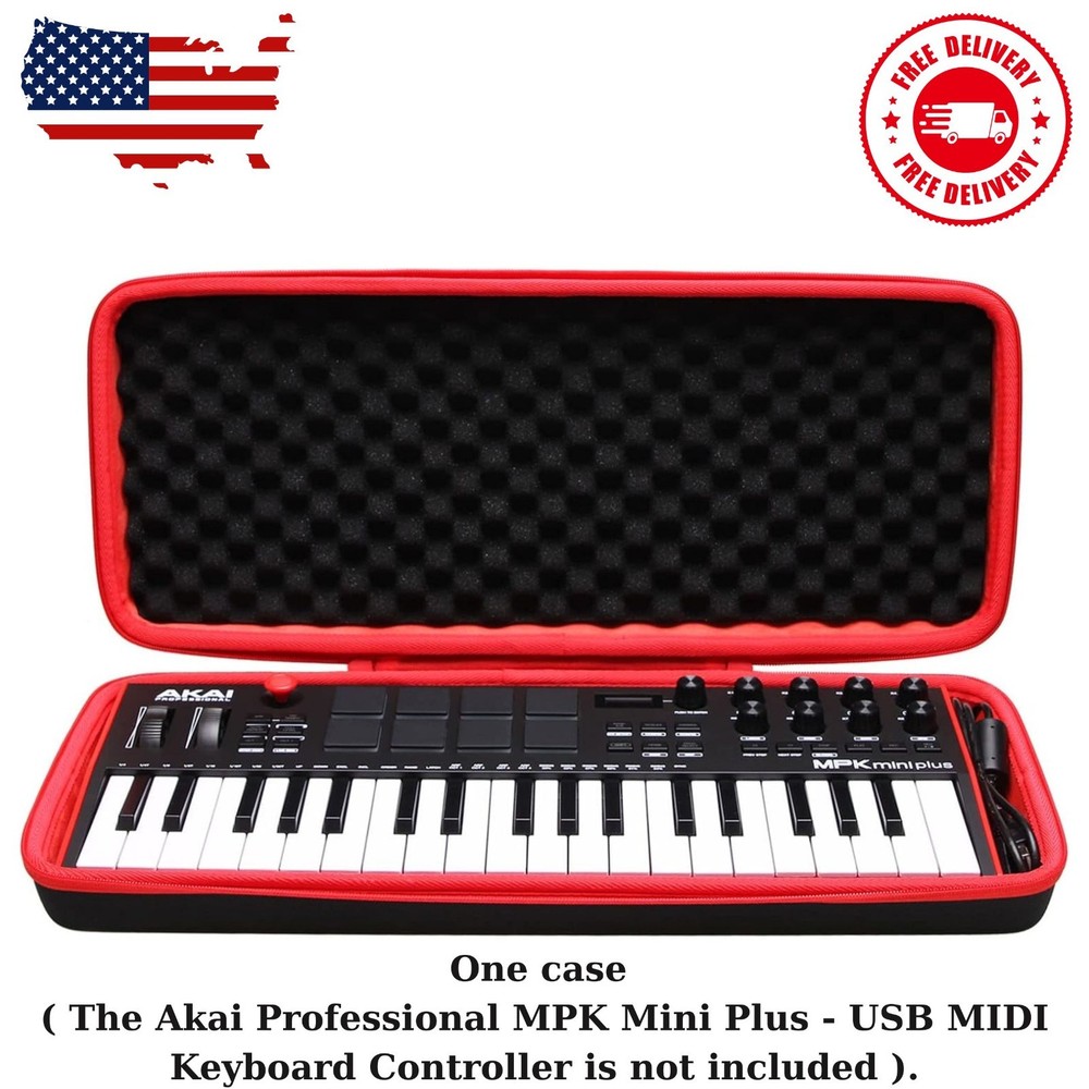 Hard Case for Akai Professional MPK Mini Plus - USB MIDI Keyboard Controller...
