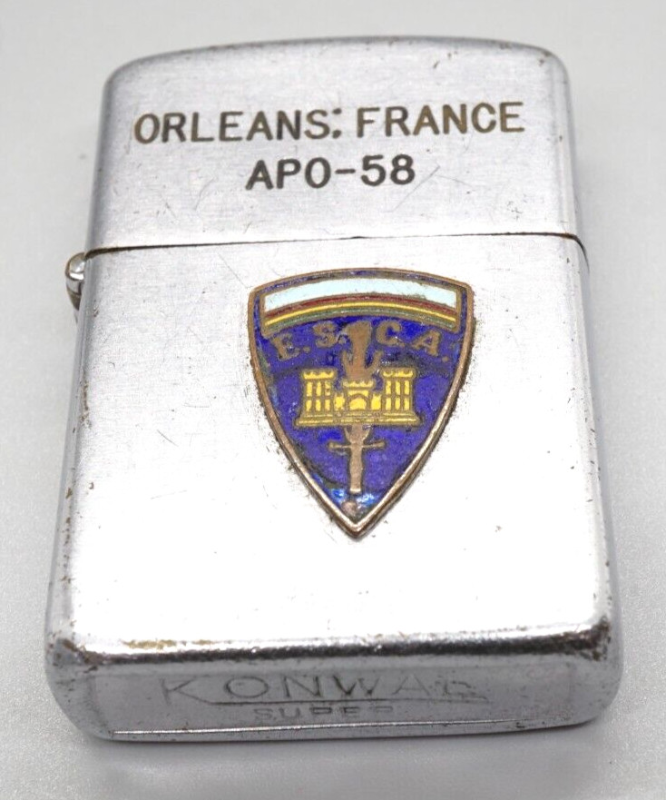 WWII Army E.S.C.A. Engineer School Occupation Orleans: France APO-58 Lighter