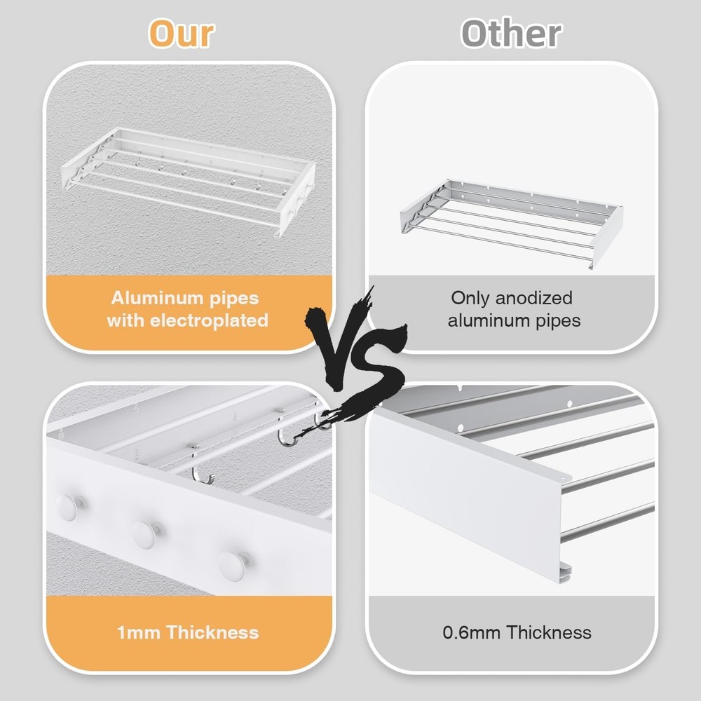 Foldable Wall Mounted Drying Rack - Foldable Drying Racks