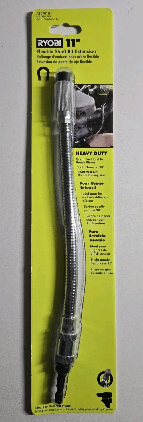 Ryobi SpeedLoad A10FB1G 11" Flexible Shaft Extension & Bit Holder For 1/4"