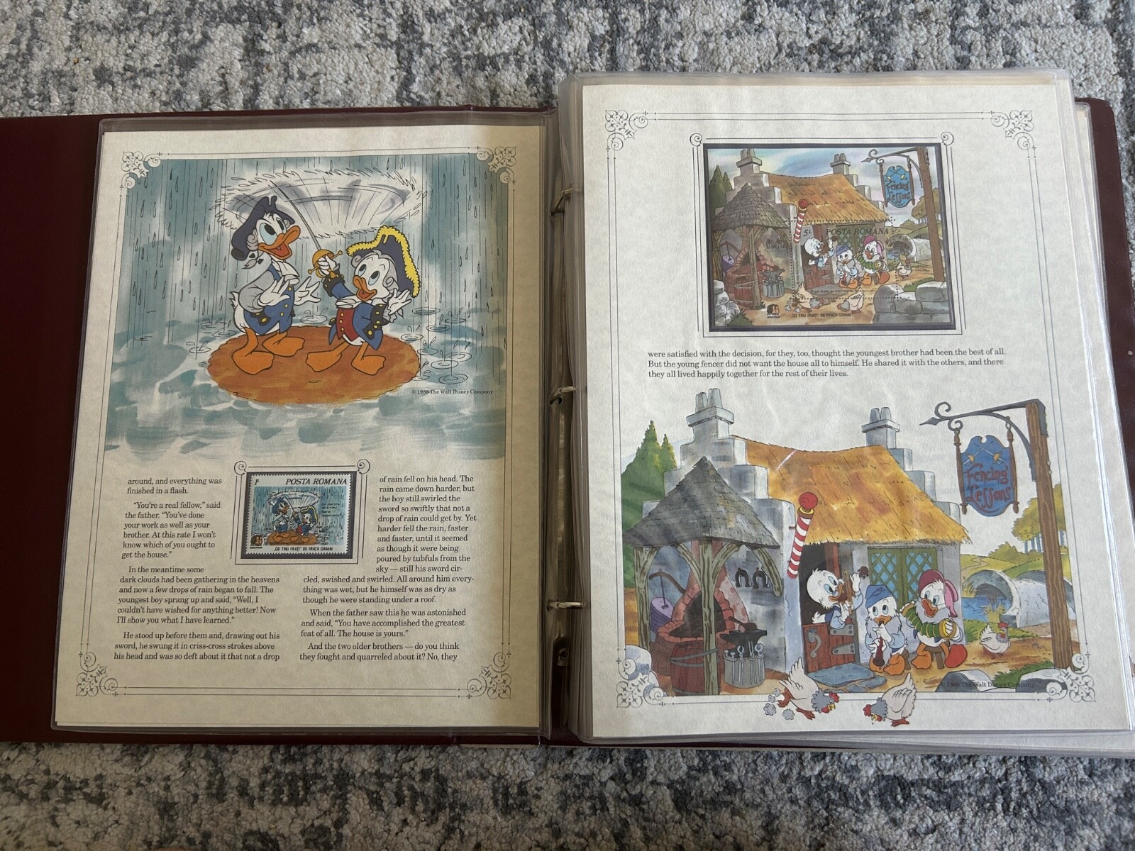 Walt Disney Grimm's Fairy Tales Panel Collection Postal Commemorative Society