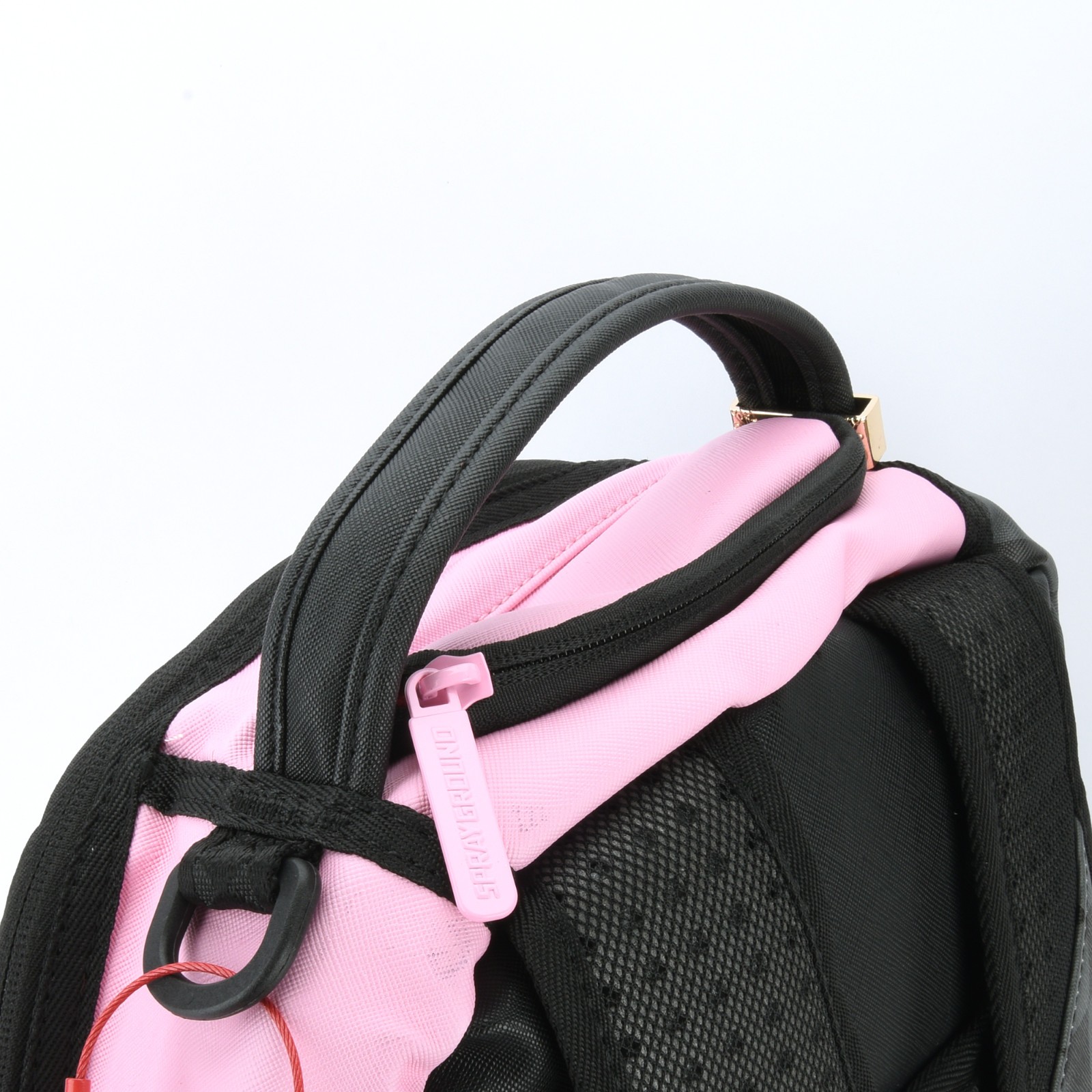 Sprayground Shark Pink Panther Pink Painter Backpack Zippered Unisex Plaid