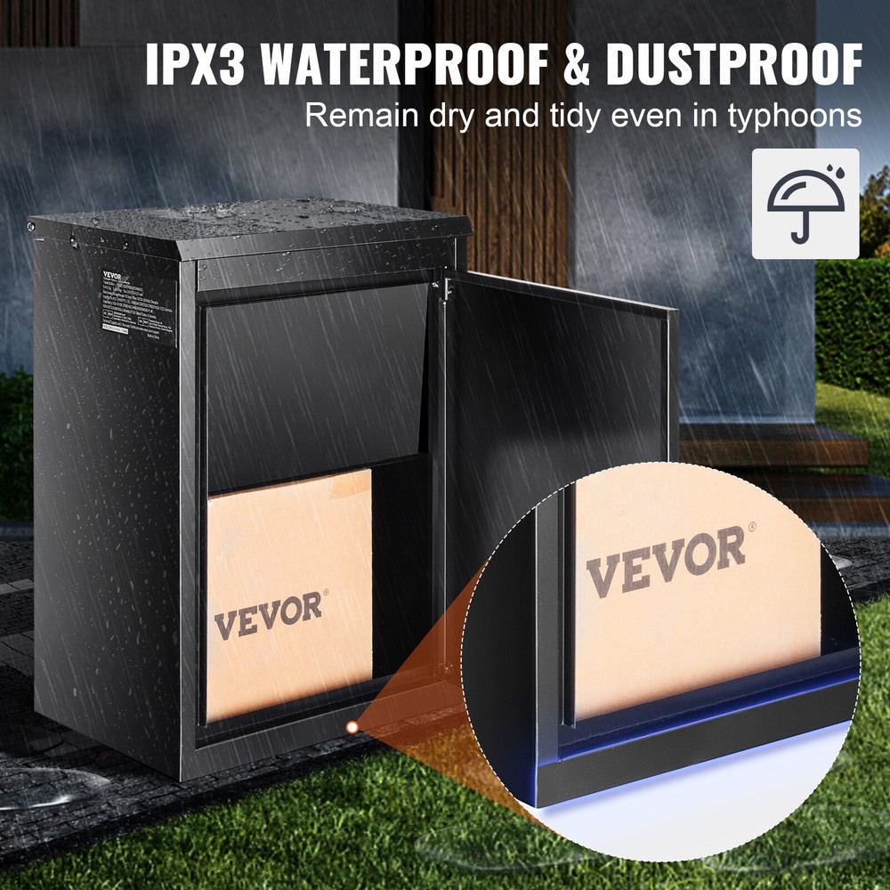 VEVOR Package Delivery Box Storage Parcel Delivery Lockable Home Drop Container