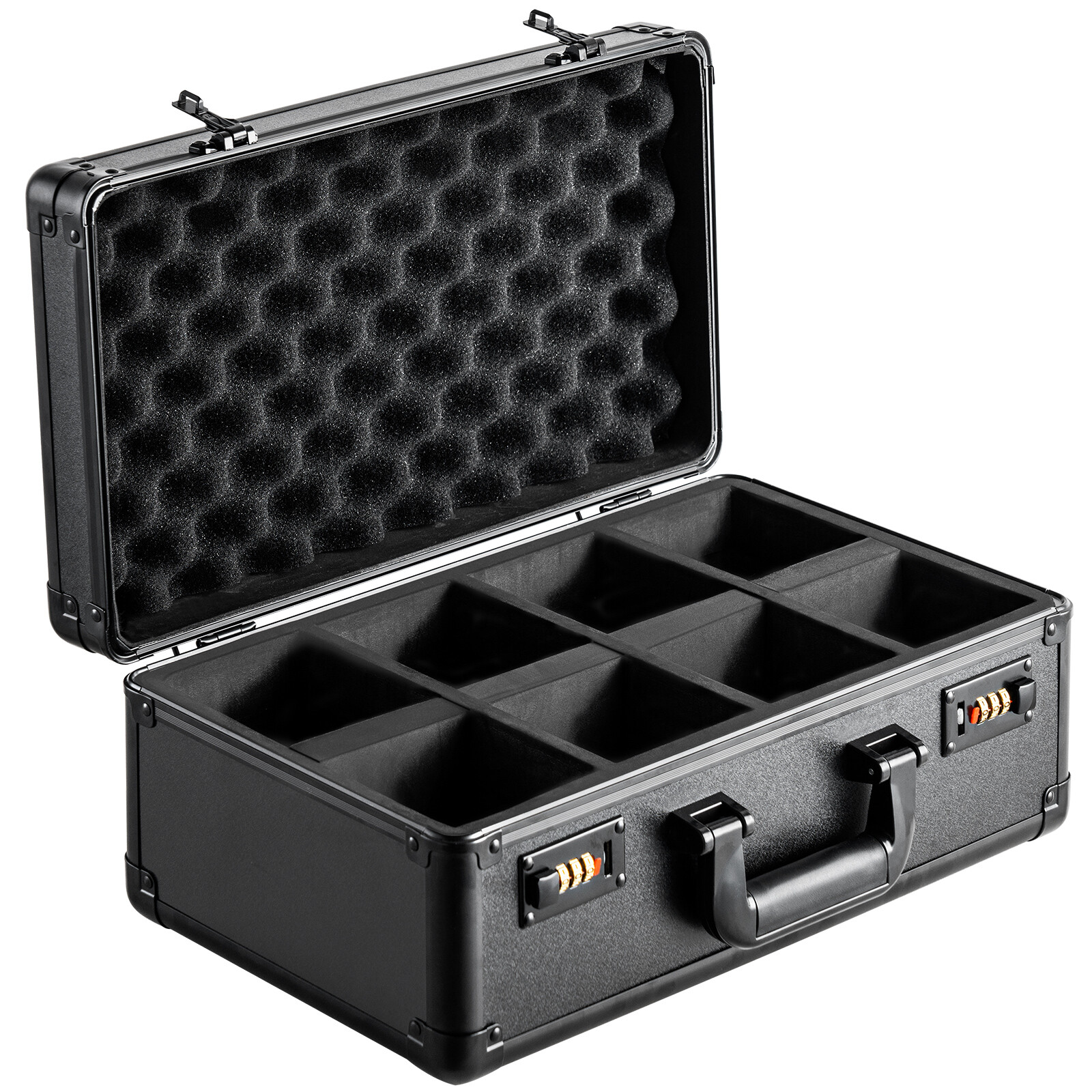 VEVOR 120 PSA Graded Card Storage Box 4 Slots Sports Card Holder Case Coded Lock