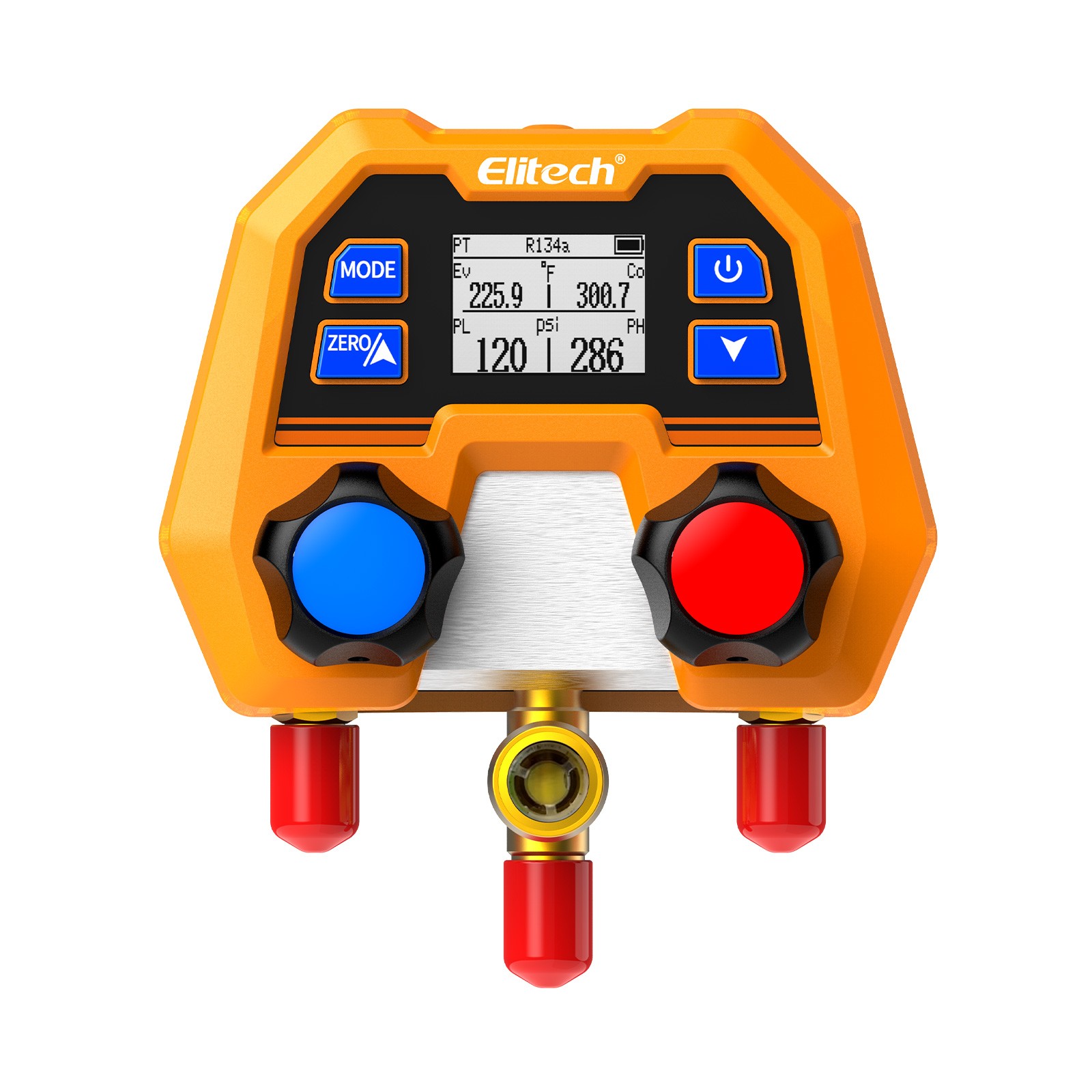 Refrigeration Digital Manifold Gauge Set HVAC System Pressure Temp Tester R134A