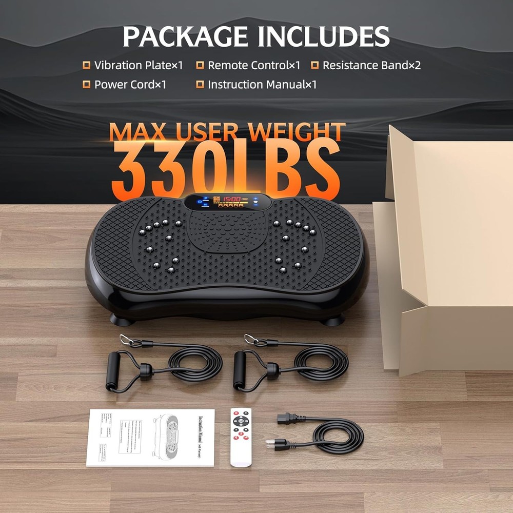 Vibration Plate Exercise Machine, Lymphatic Drainage Machine for Weight Loss, Sh