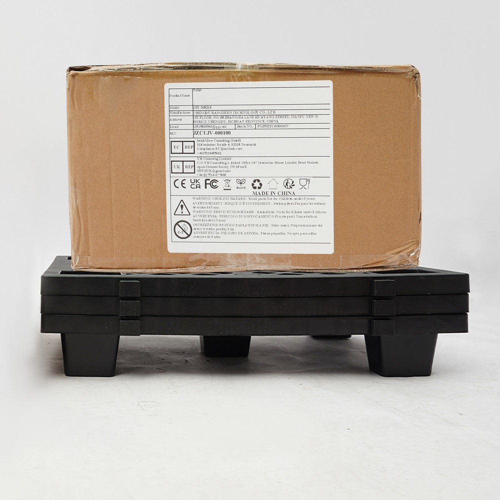 6pcs Plastic Pallets Interlocking Storage Stackable Anti-slip Loading Pallets