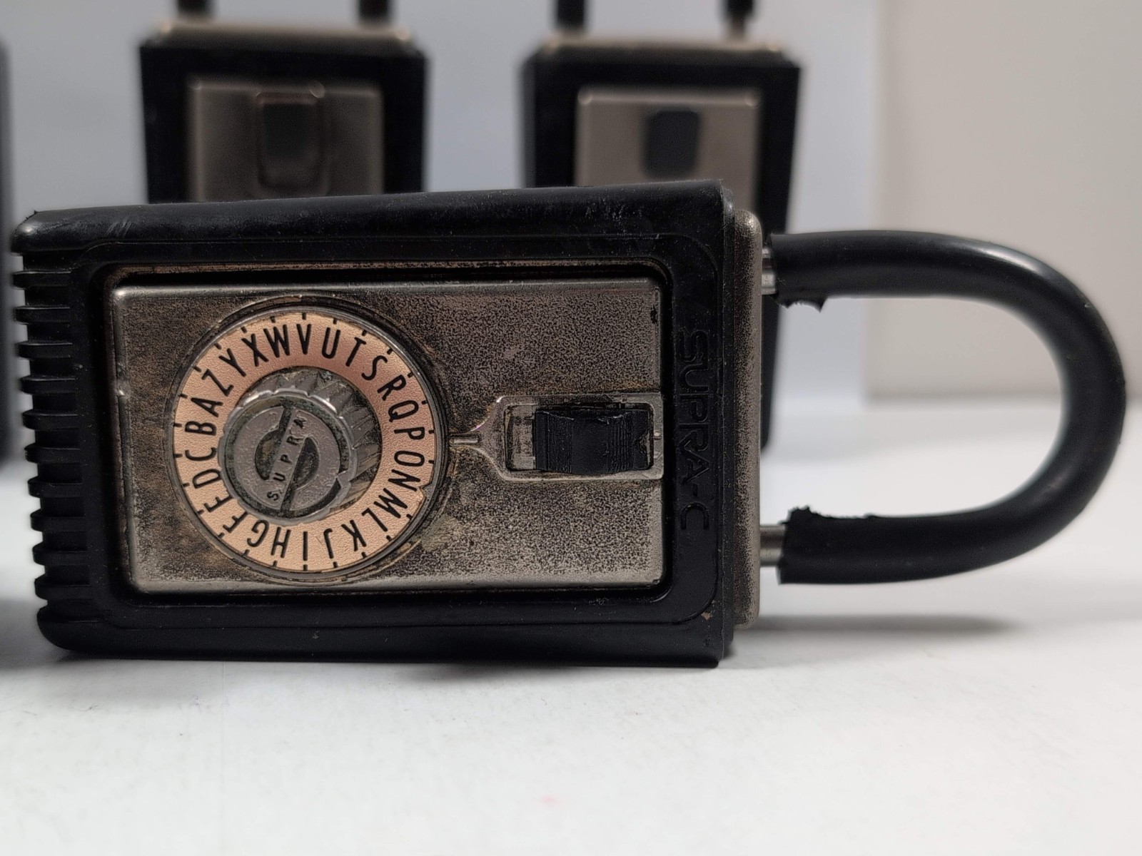 Supra-C Lock Box Real-estate Storage Keys Letter Combination HideAKey Vtg w Code