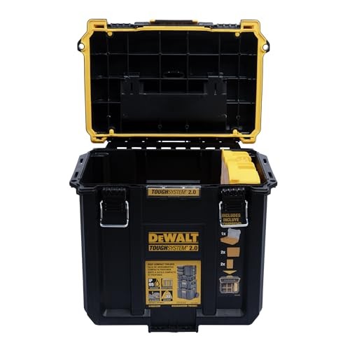 DEWALT TOUGHSYSTEM 2.0 Compact and Durable Deep Toolbox with Removable