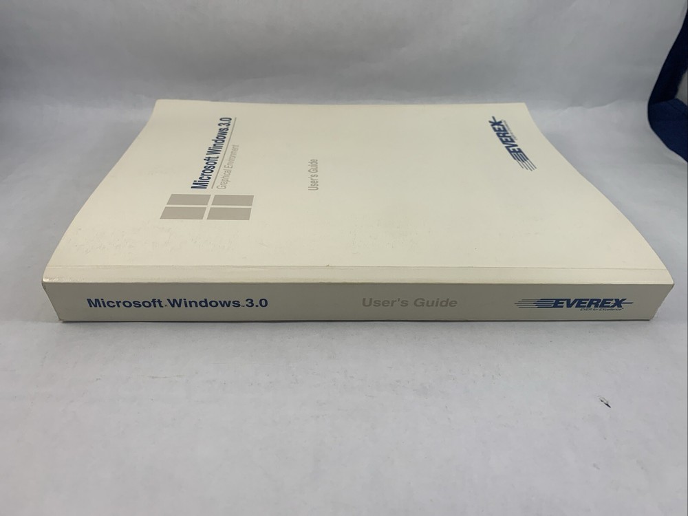 Microsoft Windows 3.0 User's Guide Manual VTG 1990 Everex
