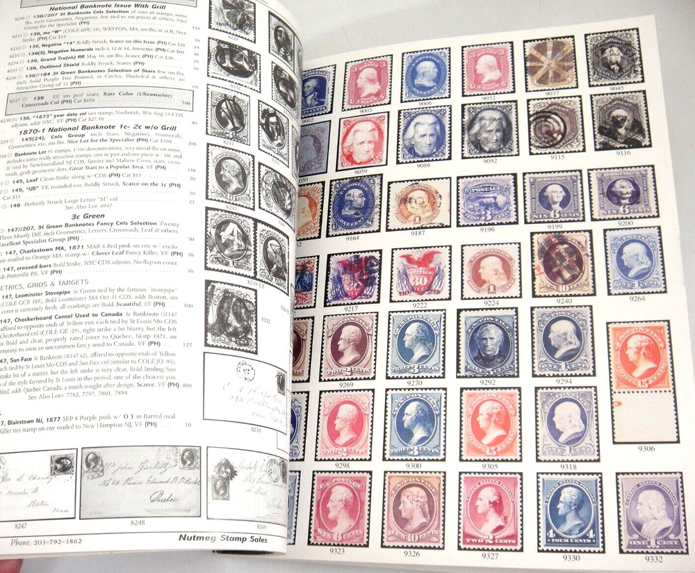 Nutmeg Stamp Auction Catalog 2004 Hawaiian Town Cancels Railroad Corner Cards