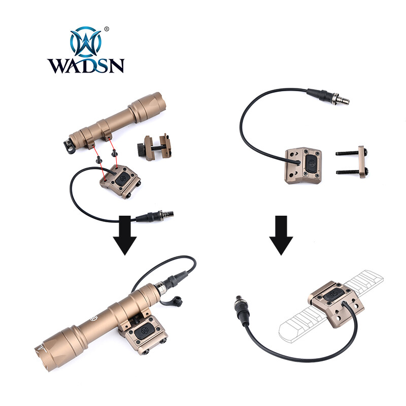 Tactical ModButton Controler Switch For Hunting flashlight DBAL A2 D2 PEQ laser