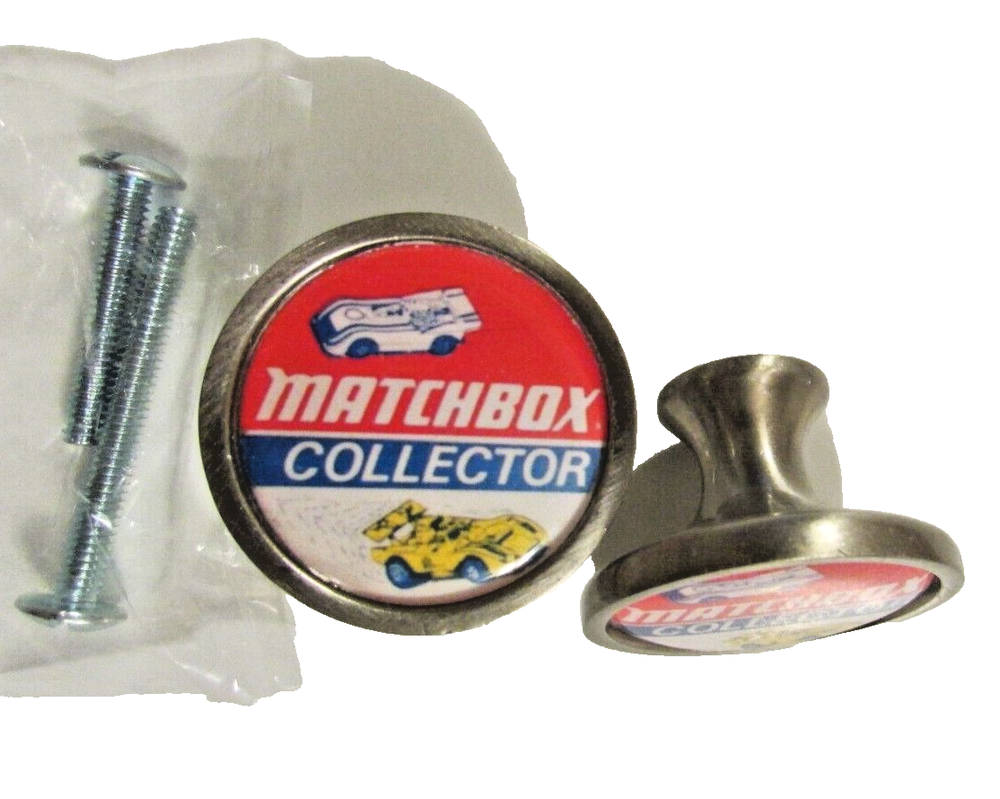 Matchbox Cabinet Knobs, Matchbox Diecast Logo Cabinet Pulls / kitchen knobs