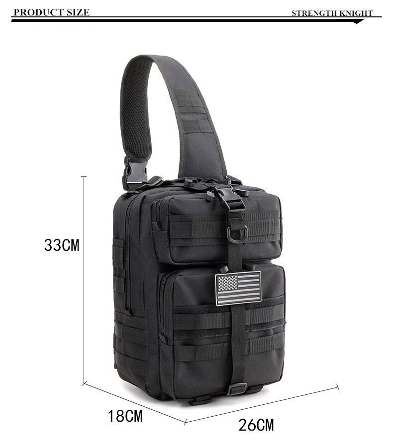 Tactical Sling Bag Pack Military Rover Shoulder Backpack Molle Assault Range Bag