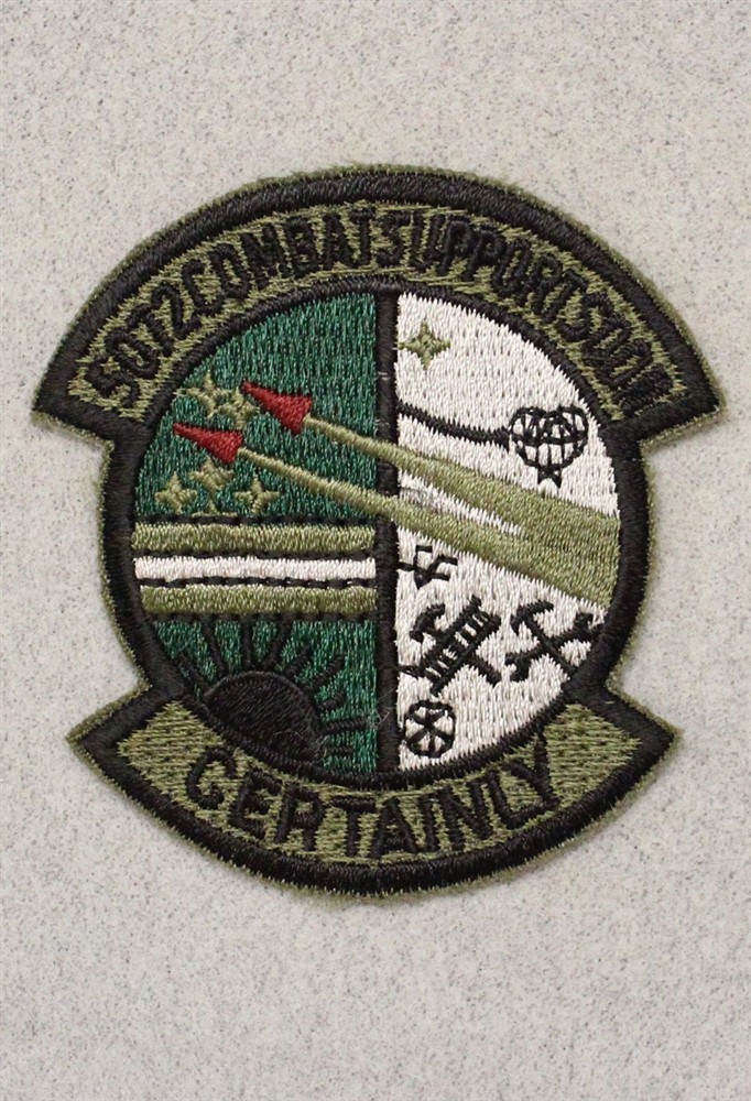 USAF Air Force Patch: 5072nd Combat Support Squadron - subdued 3497