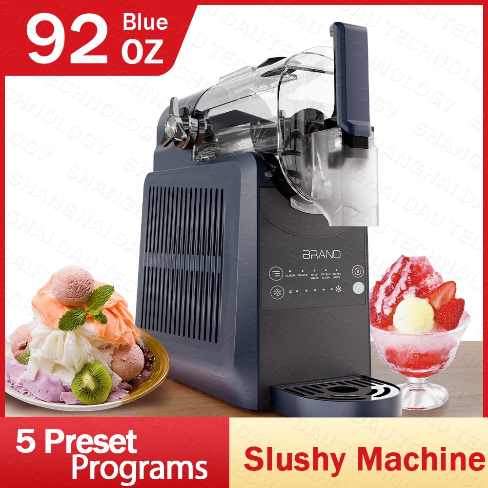 Adaptable Home No-Ice Slushie Machine,5 Preset Programs,Auto-Clean for Smoothies